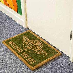 img 1 attached to 👾 1art1 Star Wars Door Mat Floor Mat - Yoda Welcome Mats (24 x 16 inches) - Enhance Your Entryway