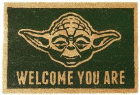 img 2 attached to 👾 1art1 Star Wars Door Mat Floor Mat - Yoda Welcome Mats (24 x 16 inches) - Enhance Your Entryway