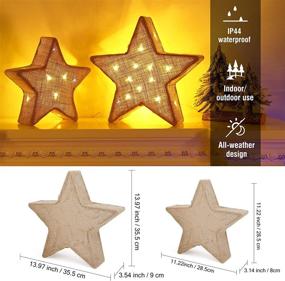 img 1 attached to 💫 Luxspire Valentines 3D Star Lights: Stunning Table Lamp Set for Romantic Home Decor & Gifts (2 Pack)