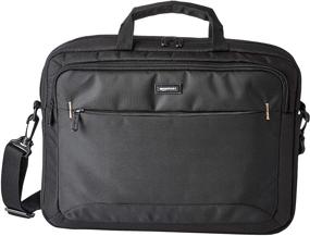 img 4 attached to 🎒 Enhanced Mobility: Amazon Basics 15.6-Inch Laptop and Tablet Shoulder Bag, Black - Versatile 1-Pack Carrying Case