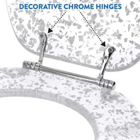 img 2 attached to Enhance Your Bathroom with the Ginsey Standard Toilet Chrome Hinges