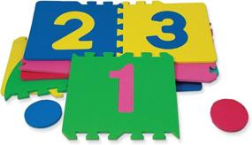 img 1 attached to 🎉 Entertaining Hopscotch Playmat: Interlocking Puzzle Floor for Endless Fun