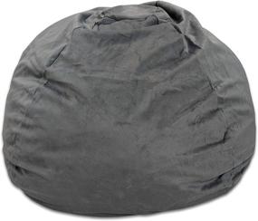 img 4 attached to 🪑 Premium Kids Memory Foam Bean Bag Chair - 3ft with Removable Washable Cover for Outstanding Comfort and Durability