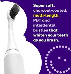 img 1 attached to BURST Replacement Electric Toothbrush Heads: Charcoal Bristles for Deep Clean & Healthier Smile, 3pk, White