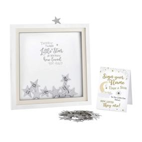 img 1 attached to 🌟 Lillian Rose Twinkle Star Guest Book Alternative with 48 Stars, White (24BS610 GA)