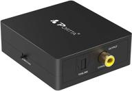 🔊 portta 2 way digital audio converter adapter: enhanced audio connectivity for hd tv, dvd, blu-ray player, amp, speaker, and soundbar - spdif toslink to coaxial toslink or coaxial to coax optical toslink logo