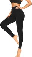 ultra-comfortable buttery soft leggings: high waist, tummy control, non-transparent workout yoga pants for women логотип