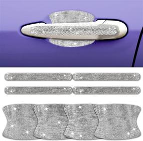 img 4 attached to Rhinestone Car Door Handle Stickers