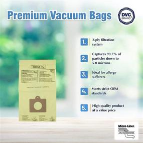 img 1 attached to 🧹 Pack of 9 Vacuum Cleaner Bags: Compatible with Sears Kenmore 5055, 50557, 50558 & Panasonic C-5, C5, C Q