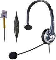 callez c300y1 corded telephone headset mono: noise cancelling mic for yealink, avaya, grandstream, panasonic, snom, cisco ip phones logo