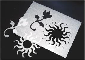 img 2 attached to 🎨 INOVART Stencil-It Waxed Stencil Paper - 12x18" Size, Pack of 20 Sheets