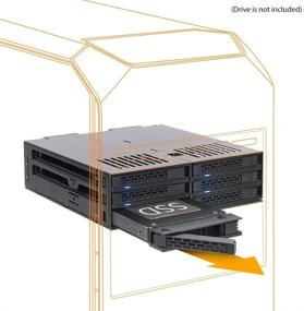 img 3 attached to 🔥 Icy Dock Tool-Less 5.25 Drive Bay Hot Swap Mobile Rack - ExpressCage MB326SP-B: Effortless 6 x 2.5 SATA HDD/SSD Storage Solution