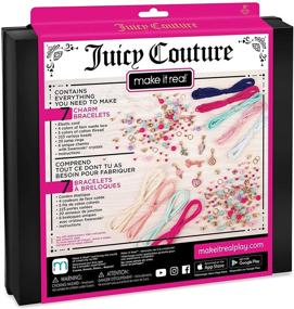 img 3 attached to 💎 Create Authenticity – Juicy Couture Glowing Sun Bracelets - DIY Charm Bracelet Kit for Teens - Jewelry Crafting Set with Beads and Charms featuring Swarovski Crystals