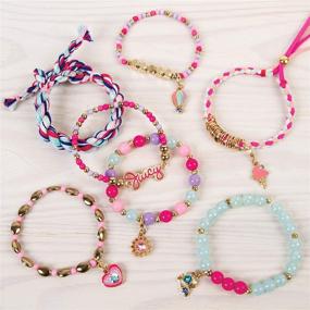 img 1 attached to 💎 Create Authenticity – Juicy Couture Glowing Sun Bracelets - DIY Charm Bracelet Kit for Teens - Jewelry Crafting Set with Beads and Charms featuring Swarovski Crystals