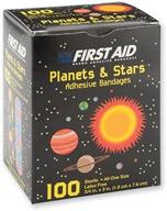 🌟 100 pack of first-aid planet and star bandages logo