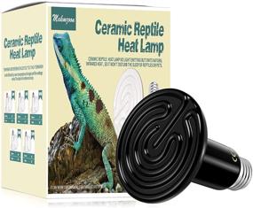img 4 attached to Ceramic Emitter Makmzoon Reptile Chameleon Reptiles & Amphibians for Terrarium Heat Lamps & Mats