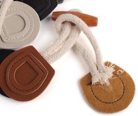 img 2 attached to 🧥 Set of 4 Brown Sew-On Toggle Buttons with Wooden Horn for DIY Sewing Accessories - Perfect for Coat Jackets and Shawls