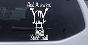 img 4 attached to Answers Knee Mail Christian Decal Sticker