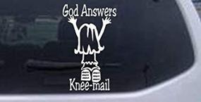 img 2 attached to Answers Knee Mail Christian Decal Sticker