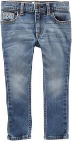 img 2 attached to Toddler Skinny Jeans Indigo Bright Boys' Clothing