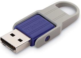 img 4 attached to Флэш-накопитель Verbatim Violet USB - 32 ГБ памяти, дизайн Сохраняй и переворачивай, размеры 0,3 х 0,8 х 2,2 дюйма.