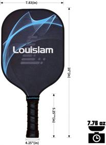 img 3 attached to Louislam Graphite Pickleball Paddle Set - Lightweight Racket with Pickleball Balls: 2-Pack Honeycomb Composite Core