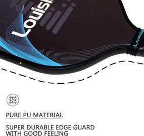 img 1 attached to Louislam Graphite Pickleball Paddle Set - Lightweight Racket with Pickleball Balls: 2-Pack Honeycomb Composite Core