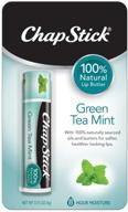 🌿 chapstick 100% natural lip butter, green tea mint, 3-pack deal – get softer lips now! logo