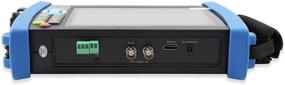 img 1 attached to Wsdcam 7-дюймовый IP-штатив с дисплеем Retina для CCTV, CVBS аналоговых систем с функциями POE/IP Discovery, WIFI, 8G TF-картой, 4K H.265, HDMI входом и выходом, RJ45 TDR, обновлением прошивки - улучшенная версия 8600-Plus