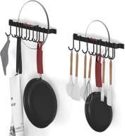 👨 maximize kitchen space with wallniture casto 17" gourmet kitchen rail: hang utensils and cookware effortlessly - set of 2 логотип