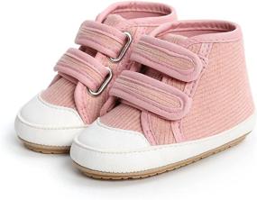 img 2 attached to 👟 COSANKIM High Top Toddler Prewalker Boys' Sneakers