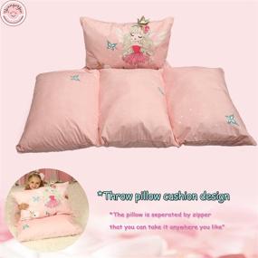 img 3 attached to 👑 Youngeyee Soft Kids Floor Lounger Pillows Teen Children's Large Pillow Cover - Toddler Camping Accessories, Comfortable Cozy Comfort Comfy (Pink Princess)