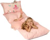 👑 youngeyee soft kids floor lounger pillows teen children's large pillow cover - toddler camping accessories, comfortable cozy comfort comfy (pink princess) logo