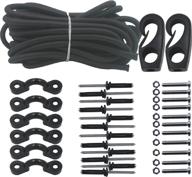 🛶 8-foot black yyst sit-in kayak bungee rigging kit - complete with screws, rivets, and accessories logo