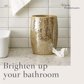 img 2 attached to Whole Housewares Bathroom Wastebasket Decorative