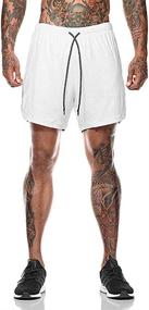 img 3 attached to 🏃 Versatile HANERDUN Men's 2 in 1 Athletic Shorts: Ideal for Workouts, Running, and Sports activities with Convenient Pocket
