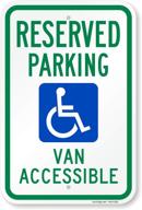 reserved parking accessible handicap smartsign logo