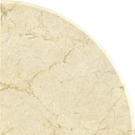 9x9 genuine crema marfil marble corner shelf for bathroom shower wall - polished on both sides logo