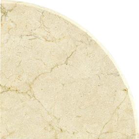 img 4 attached to 9x9 Genuine Crema Marfil Marble Corner Shelf for Bathroom Shower Wall - Polished on Both Sides