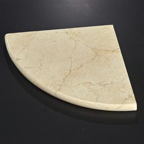 img 3 attached to 9x9 Genuine Crema Marfil Marble Corner Shelf for Bathroom Shower Wall - Polished on Both Sides
