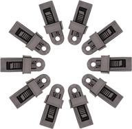 🔒 szhoworld 10pcs black heavy duty tarp clips: secure your tent and awning easily with sliding-lock grip! logo