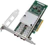 высокоскоростной адаптер сервера jeirdus intel 82599 chipset x520-da2 10g pci-e ethernet с двойным портом sfp+ для быстрой передачи данных логотип