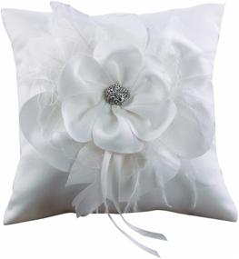 img 4 attached to 📿 White Ivory Lane Design Somerset Collection Ring Pillow