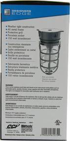 img 3 attached to Woods L1706 Vandal Resistant Security Light: Ceiling Mount, Silver (150W Incandescent Bulb)