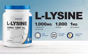 img 2 attached to 🌱 Premium 1KG Nutricost L-Lysine Powder: Pure Non-GMO L-Lysine, Gluten Free