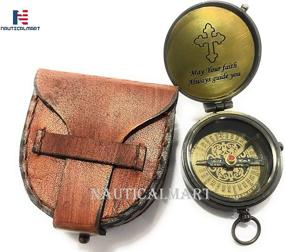 img 2 attached to 🧭 Vintage Style Engraved Compass: A Faithful Christmas Gift for All Occasions