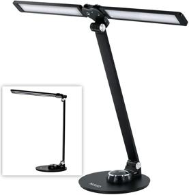 img 4 attached to 🎹 2022 Upgraded NULED Dimmable Piano/Desk Lamp: Foldable 10W LED with USB Charging Port, Rotatable Aluminum Modern Style - Bright Cold White, Warm White or Dim Adjustable Table Reading Light (Black)