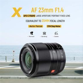 img 3 attached to 📷 VILTROX 23mm F1.4 Auto Focus APS-C Frame Lens for Fuji X Mount: High-quality STM Motor Internal Focus Portrait Lens for Fujifilm Camera X-A2 X-M1 X-A20 X-T3 X-T100 X-H1 X-Pro2 X-Pro3