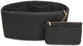 img 4 attached to 👜 Women's Handbag Accessories: Organizer Insert Wallet for Speedy & Neverfull Bags