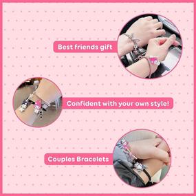img 2 attached to 💑 Kuromi and My Melody Magnetic Bracelets: Attract and Match with Your Loved One!